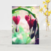 Carte Coeurs saignants (Fleur jaune)