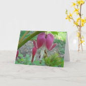 Carte Coeurs saignants (Fleur jaune)