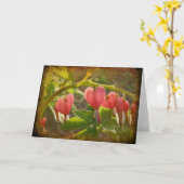 Carte Coeurs saignants (Fleur jaune)