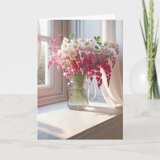 Carte Coeurs Saignants À Mason Jar (Devant)