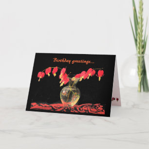 Carte Coeurs saignants Anniversaire