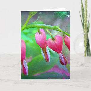 Carte Coeurs Saignants Fleurs Blank Inside Toute Occasio