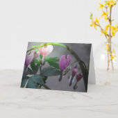 Carte Coeurs saignants Toutes les occasions (Fleur jaune)