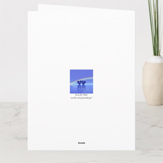 Carte Coeurs saphirs du 45e anniversaire (Dos)