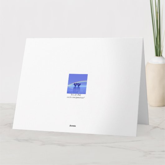 Carte Coeurs saphirs du 45e anniversaire (Dos)