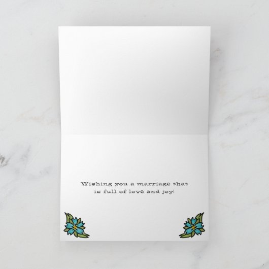 Carte Coeurs tatoués, Tatouage Mariage Félicitations (Intérieur)