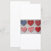 Carte Coeurs Valentine I Cookies (Devant / Derrière)