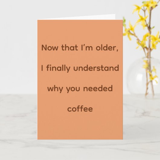 Carte Coffee (Fleur jaune)