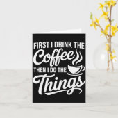 Carte Coffee Art For Men Women Cappuccino Drinker Coffee (Fleur jaune)