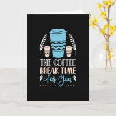 Carte Coffee Break Time for You Coffee (Fleur jaune)