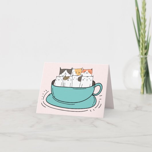 Carte Coffee Cats Getting Together note (Devant)