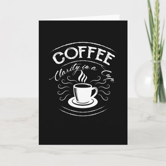 Carte Coffee Clarity in a Cup (Devant)