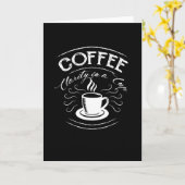 Carte Coffee Clarity in a Cup (Fleur jaune)