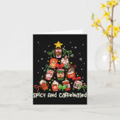 Carte Coffee Coquette Bow Xmas Tree Christmas Scy Caffei (Fleur jaune)