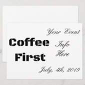 Carte Coffee First Thunder_Cove (Devant / Derrière)