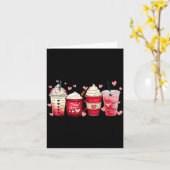 Carte Coffee Lover C Latte Iced Cream Valentines Day Wom (Fleur jaune)