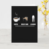 Carte Coffee Messy Hair Leggings (Fleur jaune)