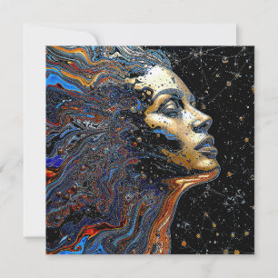 Carte "Cognition Céleste" – Un Portrait Surréaliste