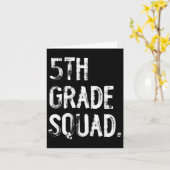 Carte Cohorte de 5e année Élève Professeur retour à l'éc (Fleur jaune)