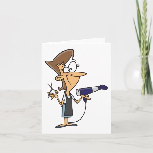 Carte Coiffeur Avec Ciseaux (Devant)