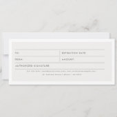 Carte Coiffeur Coiffeur Salon Certificat cadeau (Devant)