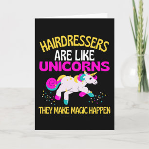 Carte Coiffeurs Unicorn, Coiffeur de la licorne magique