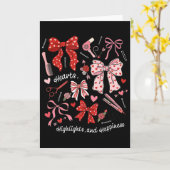 Carte Coiffeuse à nœud coquette Saint-Valentin (Fleur jaune)