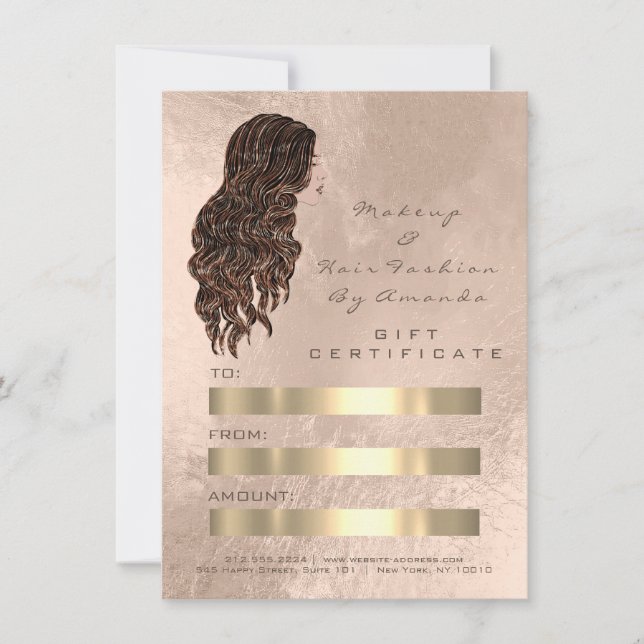 Carte Coiffeuse coiffeuse Mermaid Copper Pearl (Devant)