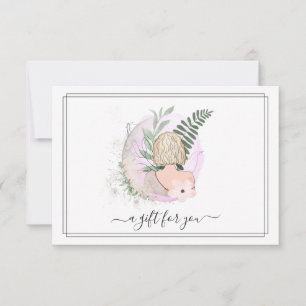 Carte Coiffure de salon aquarelle   Certificat cadeau