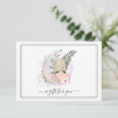 Carte Coiffure de salon aquarelle | Certificat cadeau (Debout devant)