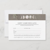 Carte Coiffure de salon aquarelle | Certificat cadeau (Dos)