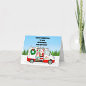 Carte Coiffure pour animaux de compagnie mobile Noël (Devant)