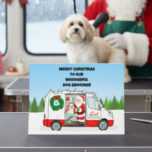 Carte Coiffure pour animaux de compagnie mobile Noël