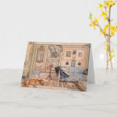 Carte Coin confortable par Carl Larsson (Fleur jaune)