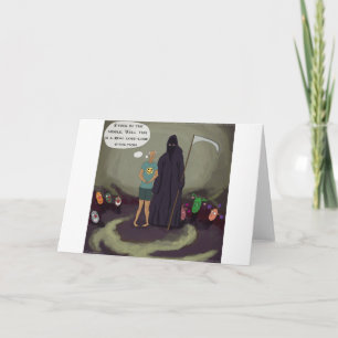 Carte Coincé Au Milieu De La Faucheuse Grim Amusant