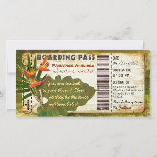 Carte Col du Tropical Paradise Boarding Pass