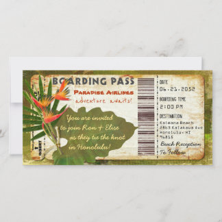 Carte Col du Tropical Paradise Boarding Pass