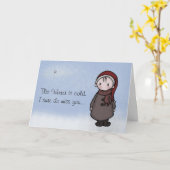 Carte Cold Winter (Fleur jaune)