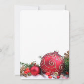 Carte Cold Winter Gold Ribbon Holiday (Dos)