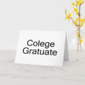 Carte Colege Gratuate (Diplômé du Collège) (Fleur jaune)