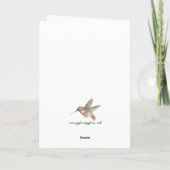 Carte Colibri (Dos)