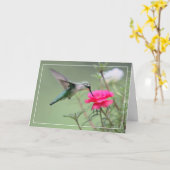 Carte Colibri (Fleur jaune)