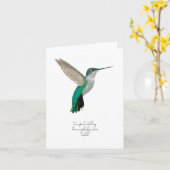 Carte Colibri (Fleur jaune)