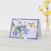 Carte Colibri (Fleur jaune)