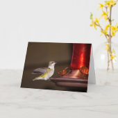 Carte Colibri à gorge rubis (Fleur jaune)