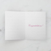 Carte Colibri blanc et rose (Intérieur)