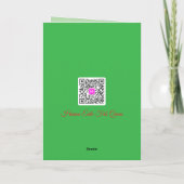 Carte Colibri de Noël (Dos)