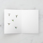 Carte Colibri de retraite sur mesure (Intérieur)