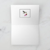 Carte Colibri Et Abeille Partagent Coneflower (Intérieur)