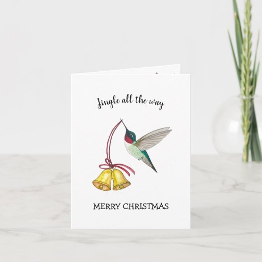 Carte Colibri et Cloches (Devant)